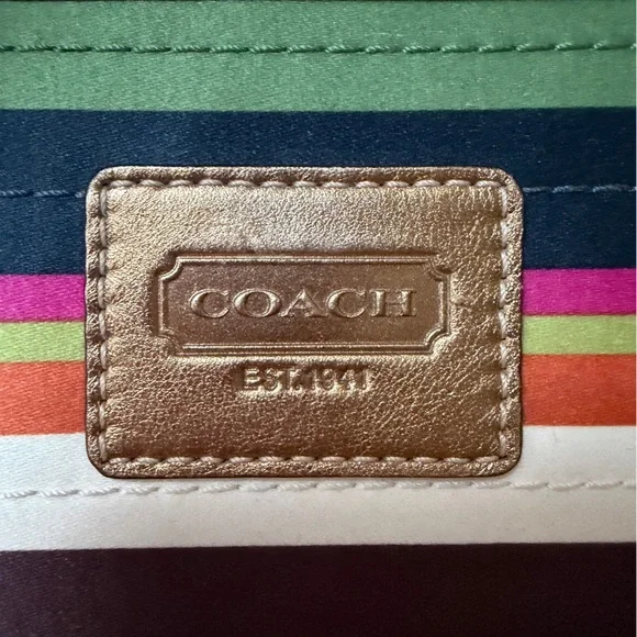 RARE Coach Legacy stripe agenda planner notebook cover NO PEN - Picture 4 of 9